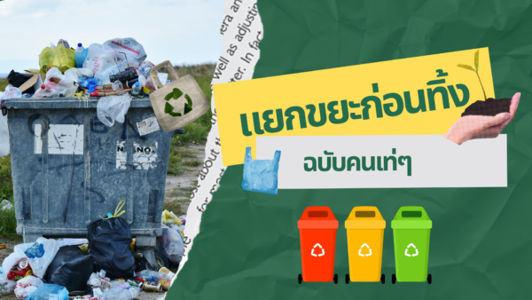 คนเท่ ๆ แยกขยะก่อนทิ้ง